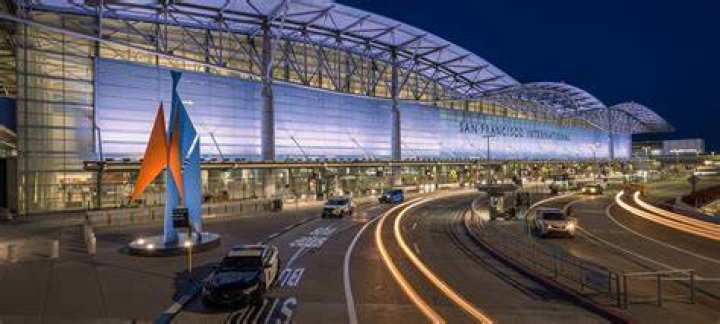 San Francisco International Airport The Depature Takeoff View Aerial