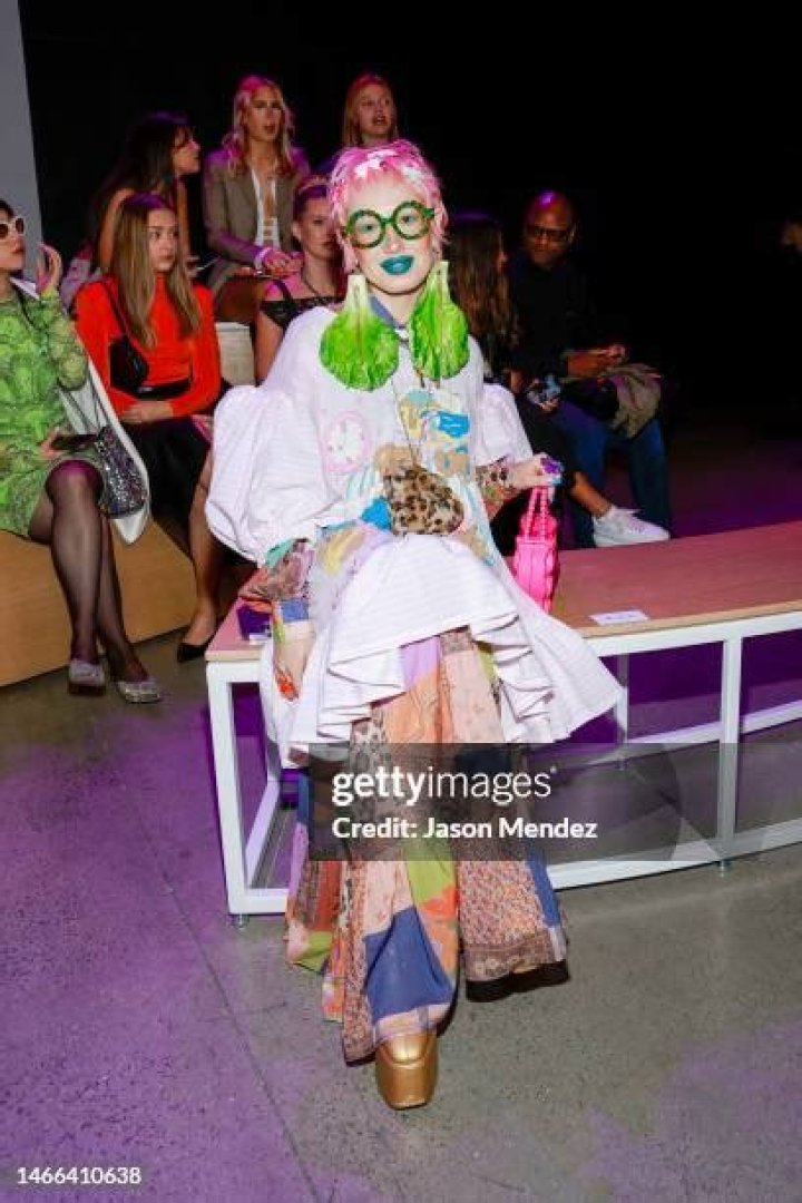 Sara Camposarcone attends the Chocheng show during New York Fashion