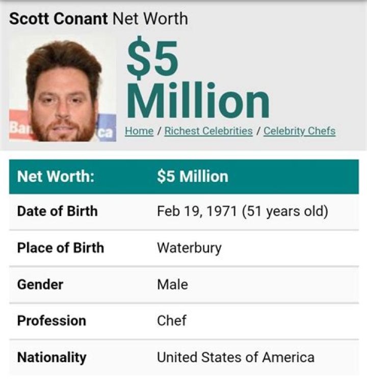 Scott Conant Net Worth, Salary, Age, Height, Weight, Bio, Family, Career