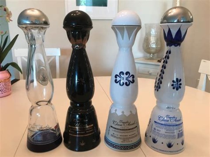 Set of 4 Clase Azul bottles (empty) including Ultra Anejo Tequila 001/