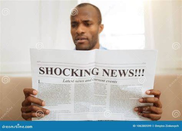 Shocking news. stock image. Image of cleavage, hand, black 38191535