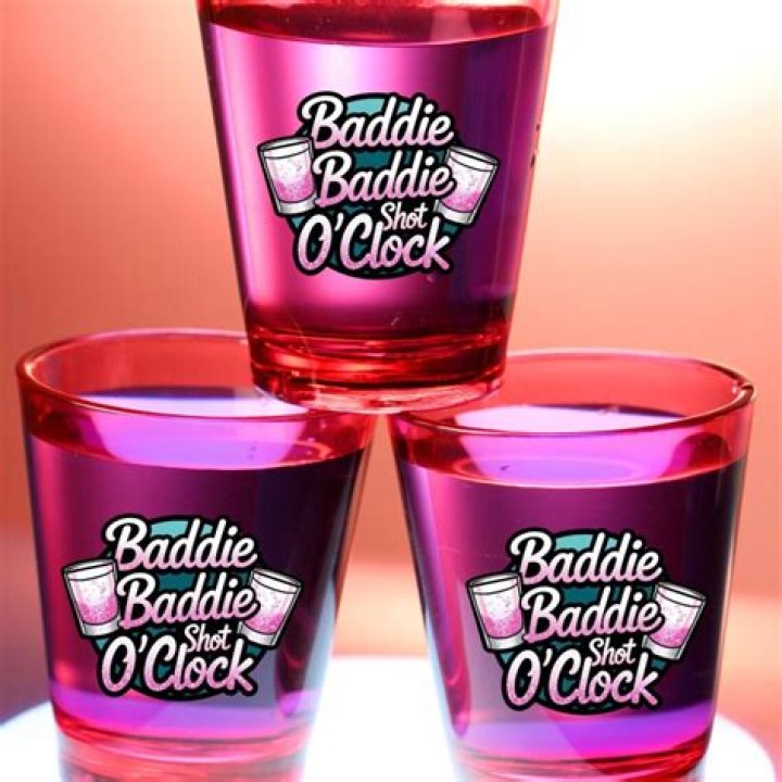 Shot Glass Baddie Shot Glass Baddie Baddie Shot O Clock Etsy