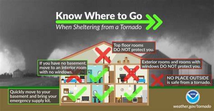 Should you hide under stairs during tornado? ·