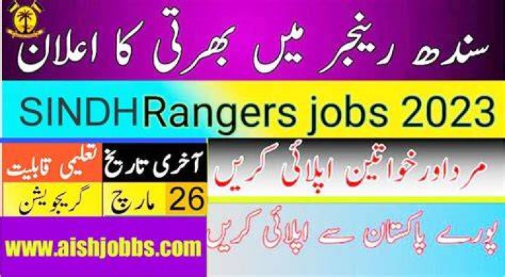 Sindh Rangers Jobs 2023 Karachi Latest Online Apply