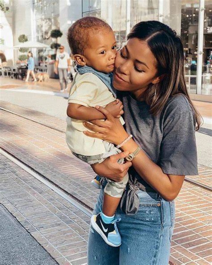 Singer Amerie with her son Flow & Style Celebrity Forum