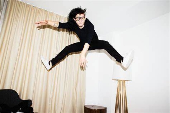 Skrillex jumping