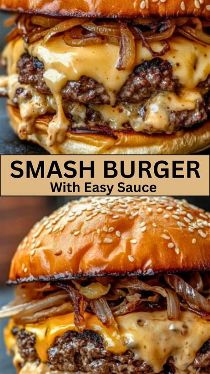 Smash Burger Recipe with Easy Sauce (VIDEO)