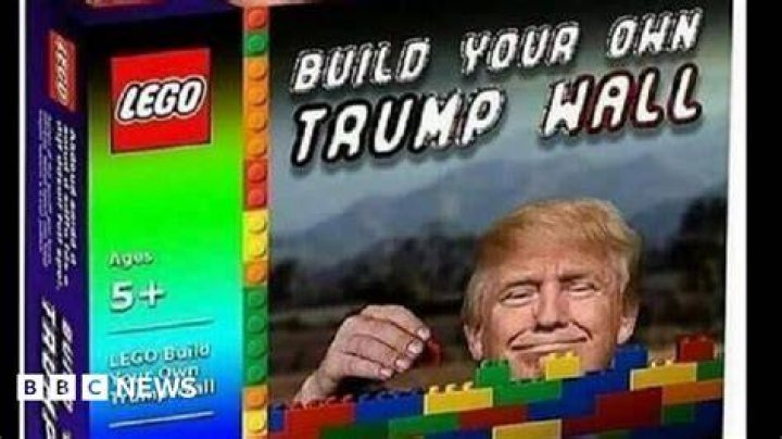 Social media users find chinks of humour in Trump wall plan BBC News