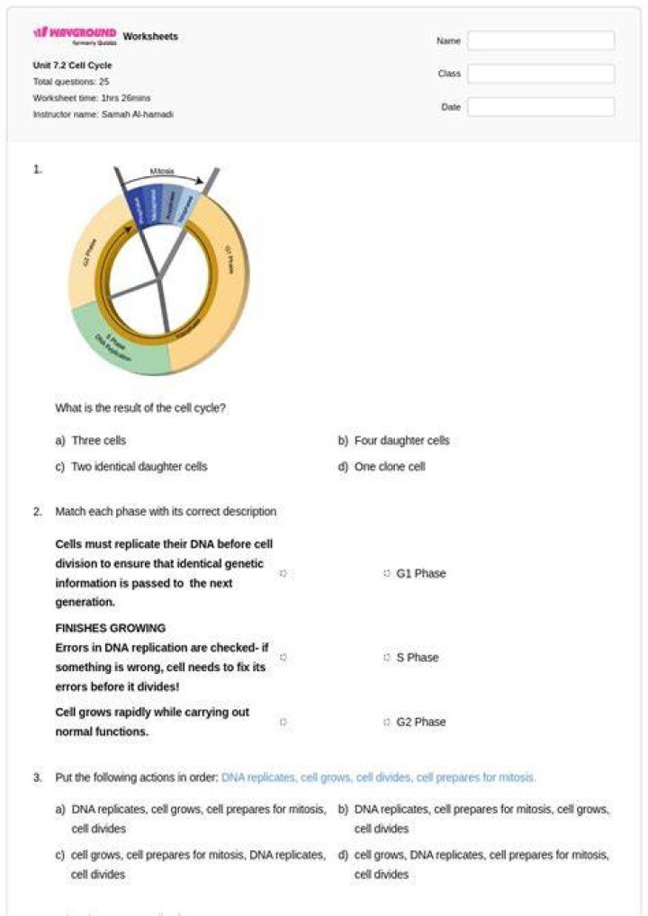 Solved THE CELL CYCLE 11. What moves the chromatids during
