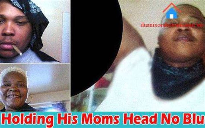 Son Holding His Mom Head No Blur Picture Perfect Moment