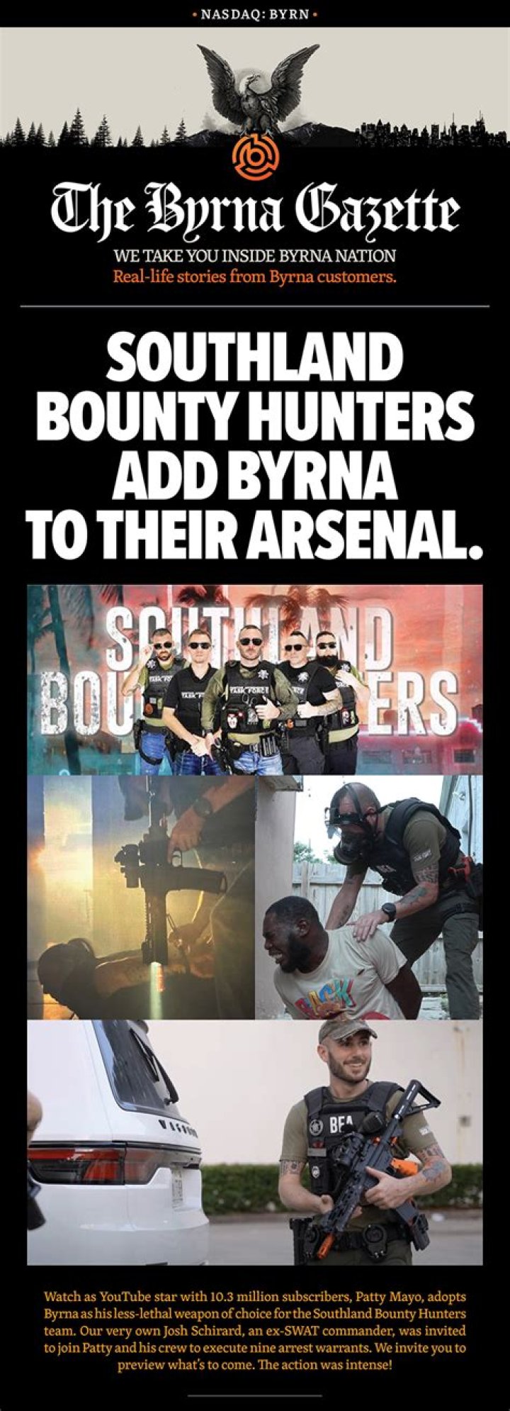 Southland Bounty Hunters Add Byrna To Their Arsenal YouTube