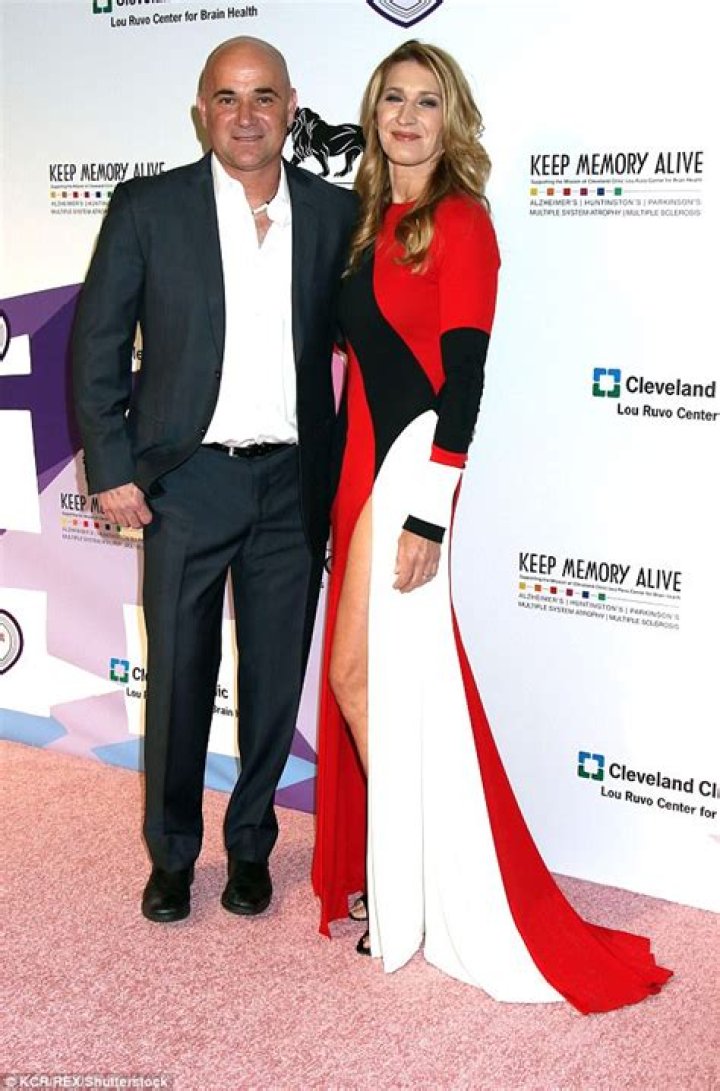 Steffi Graf makes rare red carpet appearance with husband Andre Agassi
