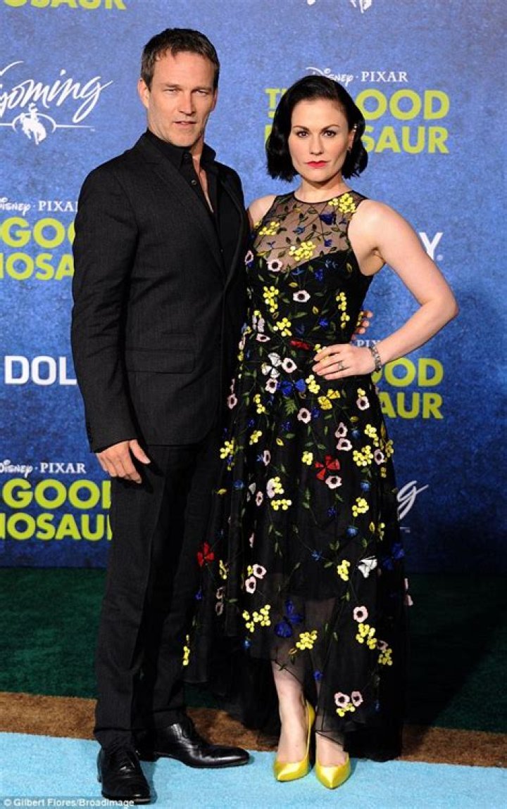 Stephen Moyer supports floralclad wife Anna Paquin at premiere of The