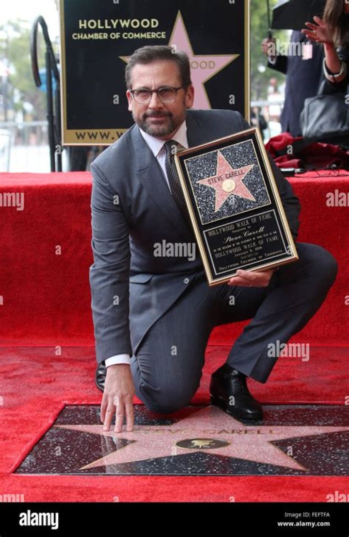 Steve Carell Honored With Star On The Hollywood Walk Of Fame Featuring