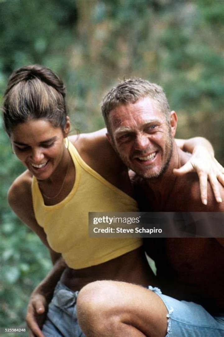 Steve McQueen and his third and last wife Barbara Minty in Mexico. He
