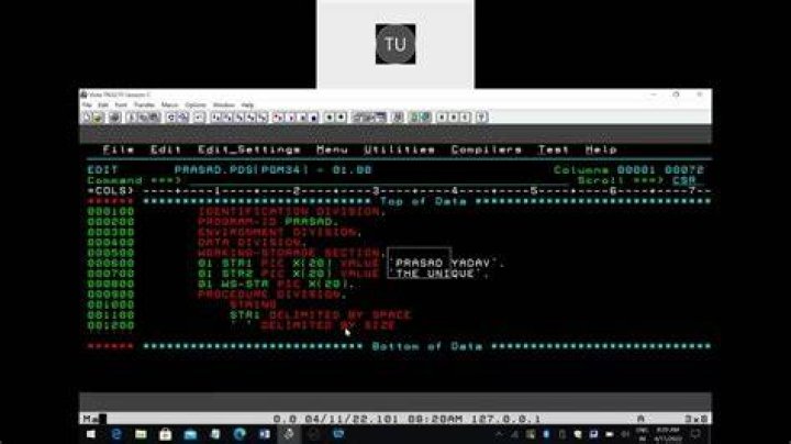String unstring handling in mainframe cobol JCL functions YouTube