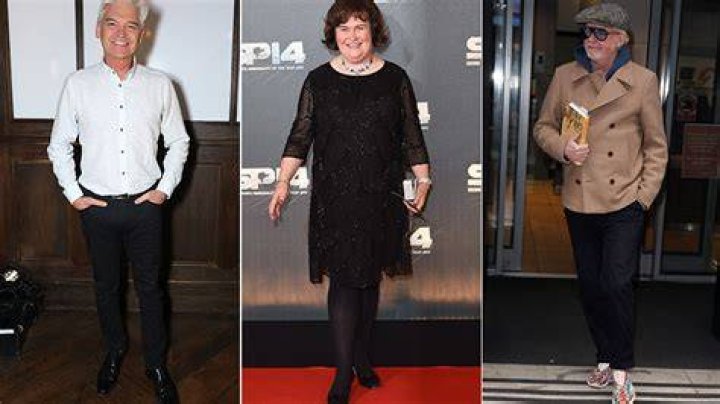 Susan Boyle, Chris Evans and Phillip Schofield
