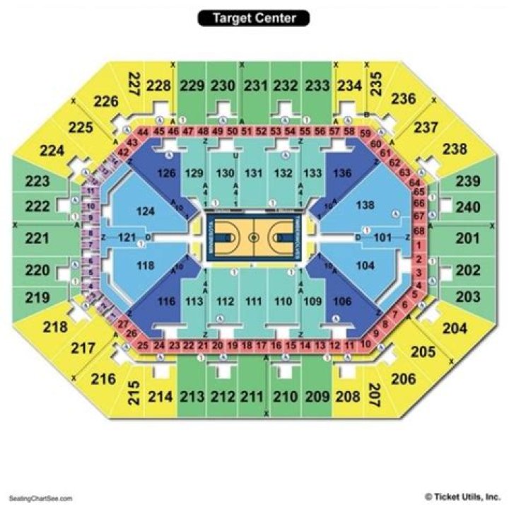 Target Center Seating Charts for Concerts