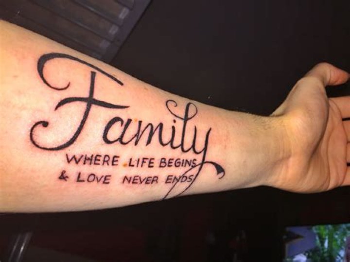 Tattoo Forearm Family Quote Love Arm Family quotes tattoos, Forearm