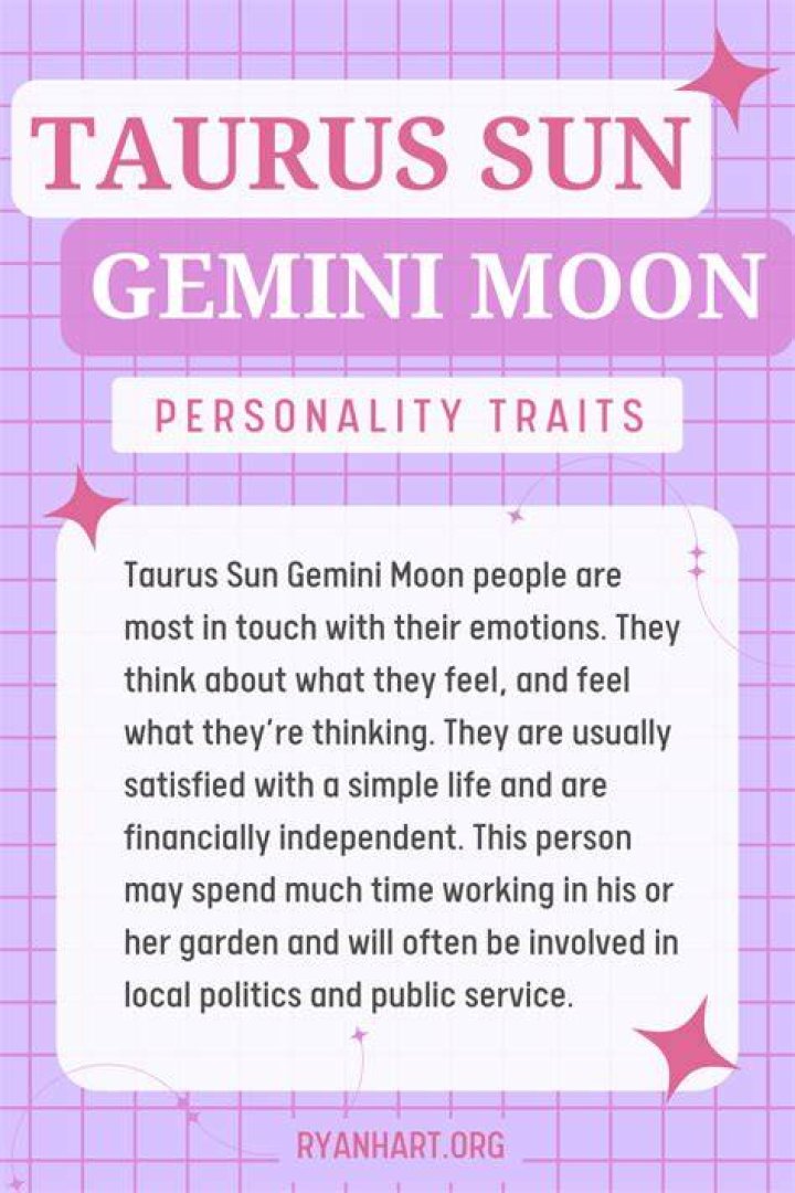 Taurus Sun Gemini Moon Personality Duality of Persistence and