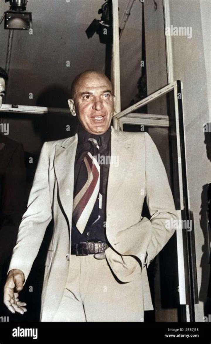 Telly Savalas beim Film Festival in Cannes 1974, Frankreich 1970er