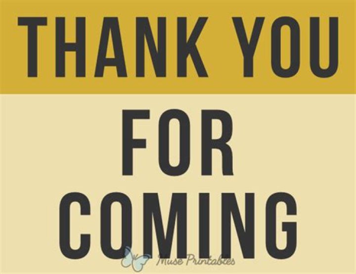 Thanks for Coming Sign Printable Sign Digital Download Etsy