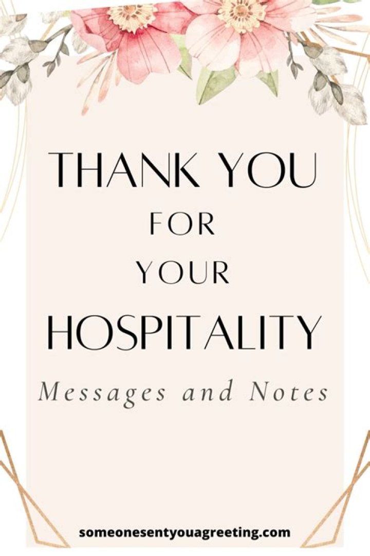 Thanks for Your Hospitality Ecard American Greetings