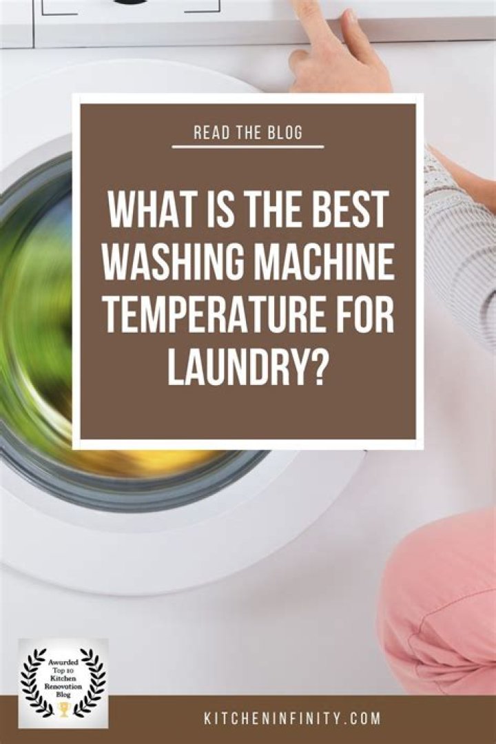 The Best Washing Machine Temperature for Laundry