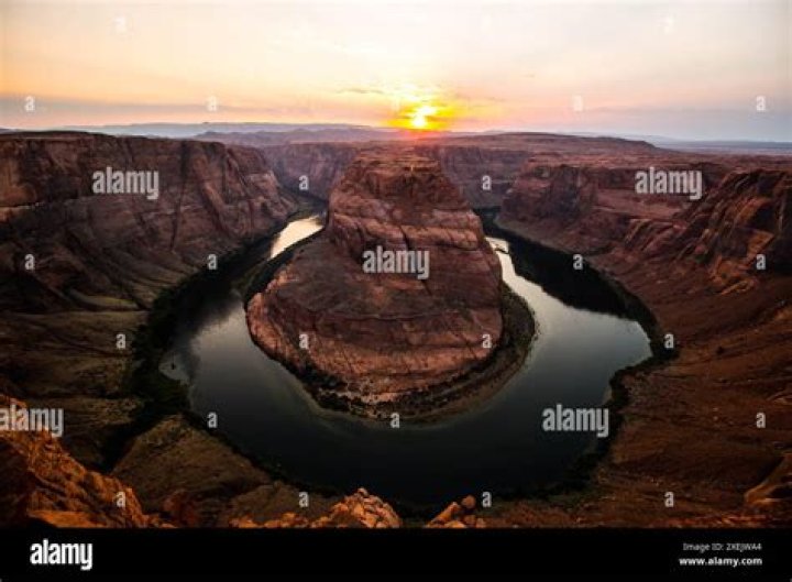 The Colorado River meanders through several states, Ultimately, it empties into the Gulf of California in Mexico.