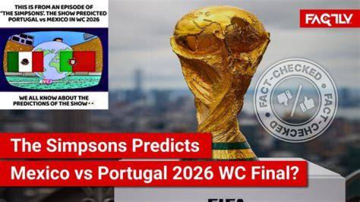 The Simpsons prediction of Mexico vs Portugal in the World Cup final