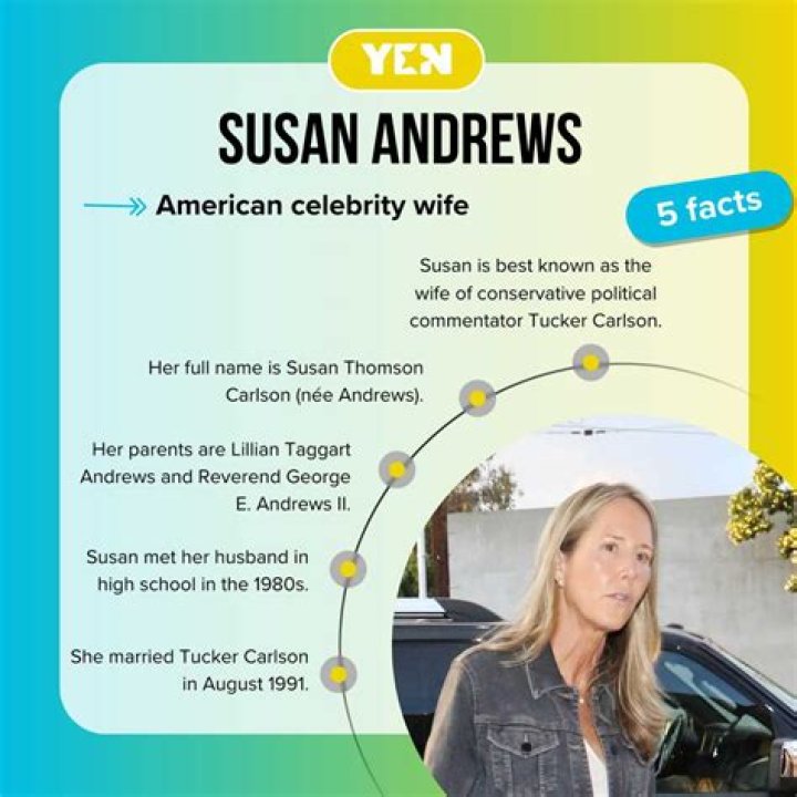 The story of Susan Andrews Meet Tucker Carlson's wife here Tuko.co.ke