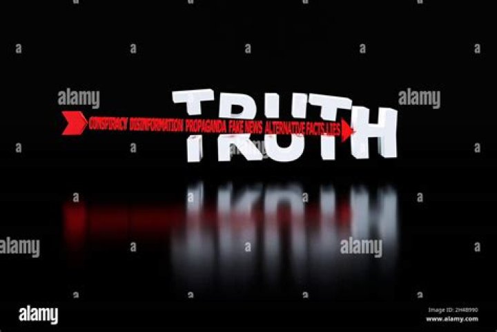 The Word Truth Pierced With An Arrow Of Conspiracy, Fake News