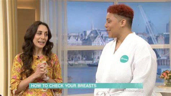 This woman got a breast exam on live TV. No bra, no blurring. Here's