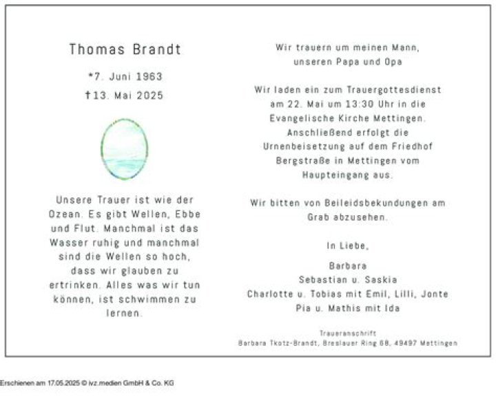 Thomas Brandt Salina KS died in car accident; Clay Center mourns