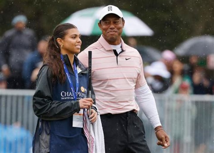 Tiger Woods&rsquo; Daughter Sam, 16, Serves as His Caddie for First Time