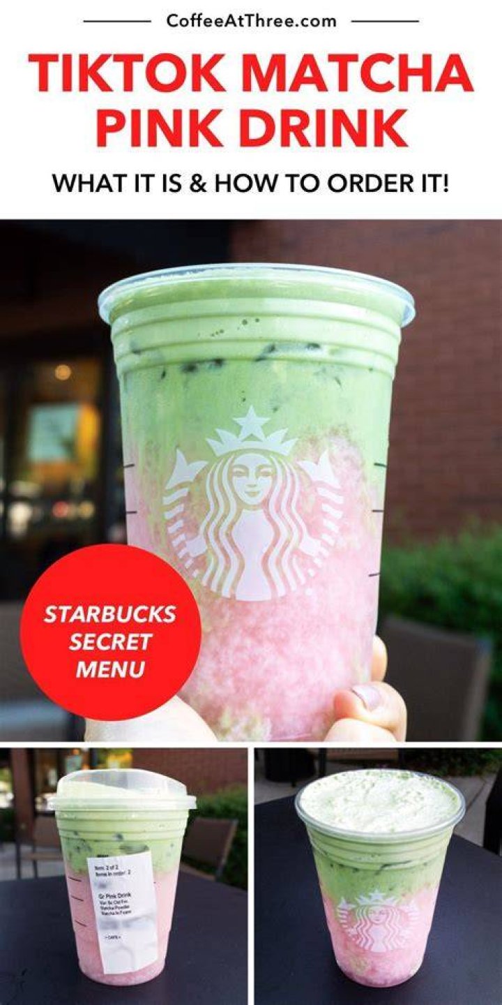TikTok Matcha Pink Drink (Starbucks Secret Menu) Coffee at Three