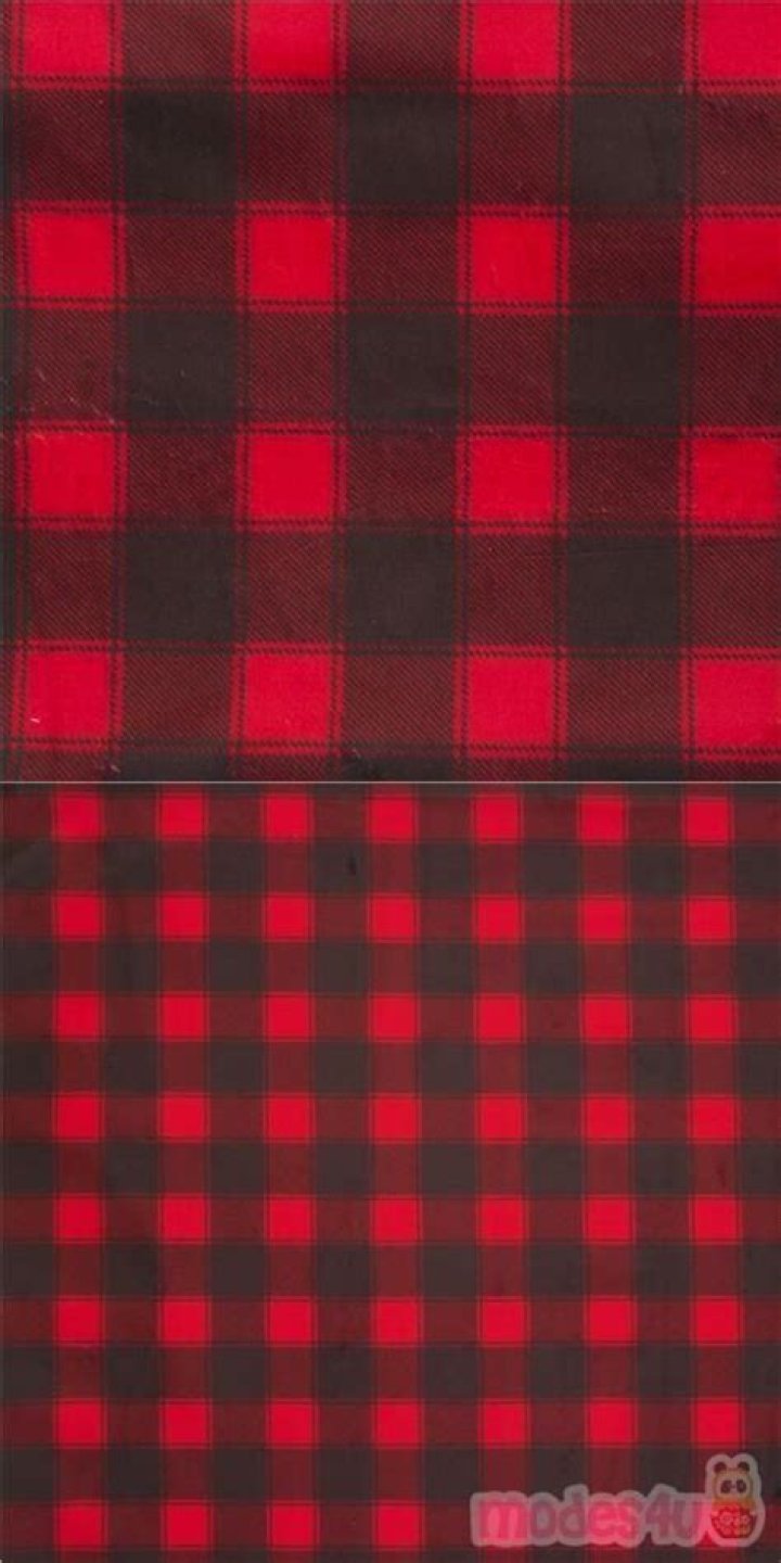 Timeless Treasures polyester minky red and black plaid modeS4u