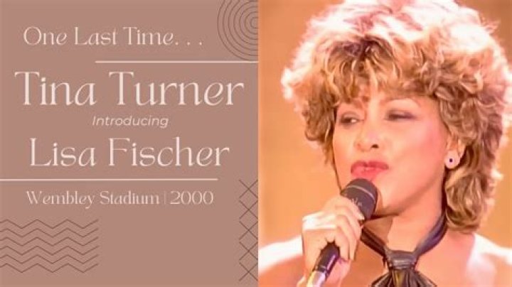 Tina Turner Introducing Lisa Fischer "She Belongs to Me" 2000 YouTube