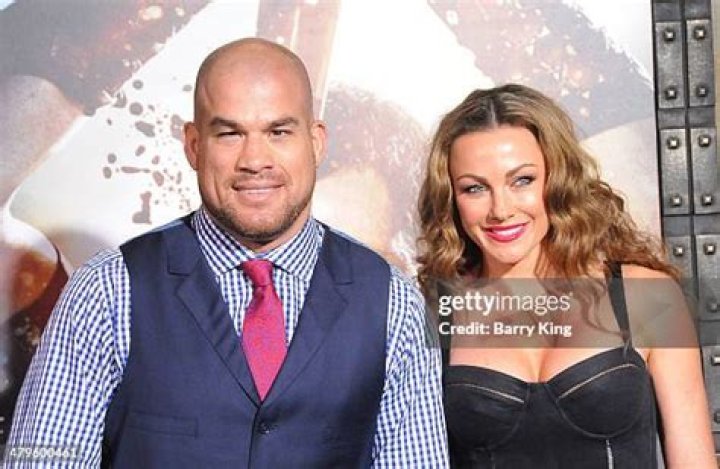 Tito Ortiz and wife Kristin Ortiz at the premiere of 300 RISE OF AN