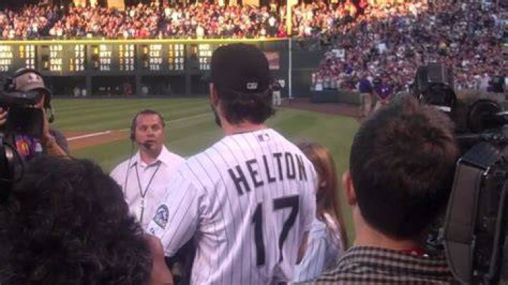 Todd Helton Tribute and First Pitch by Daughter Tierney Faith, 9.25.13