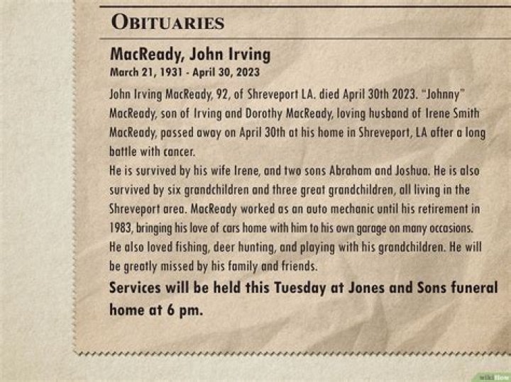 Todd Lisowe Obituary, What was Todd Lisowe cause of death? How did Todd