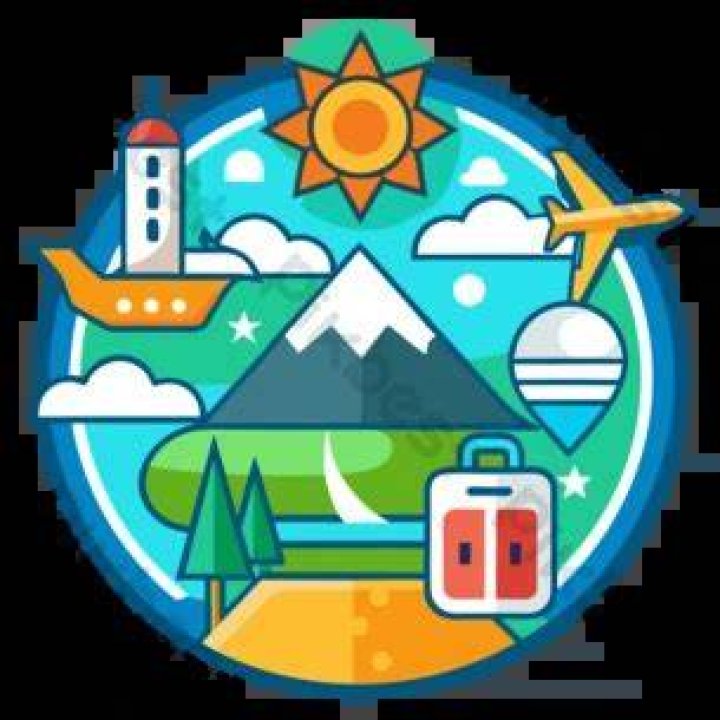 Travel Journey Vector PNG Images, Cartoon Vector Travel Concept