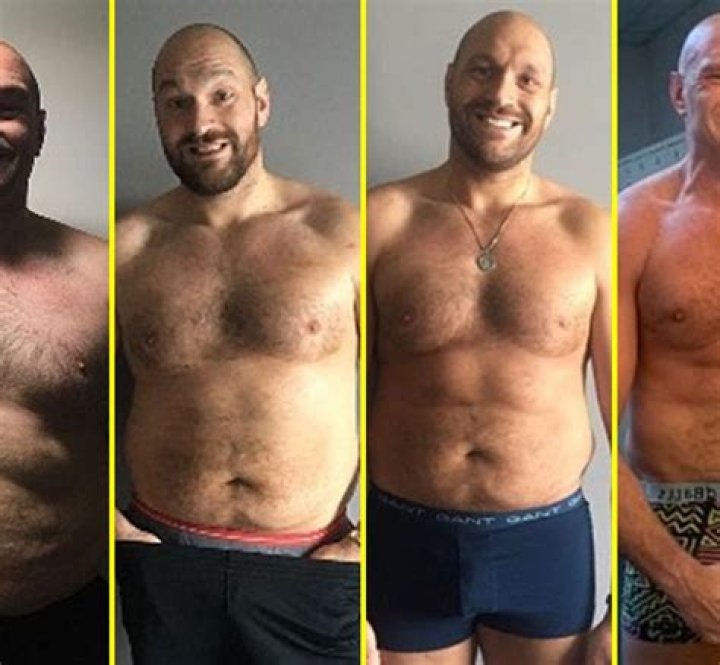Tyson Fury shares four shirtless pictures to show off incredible body