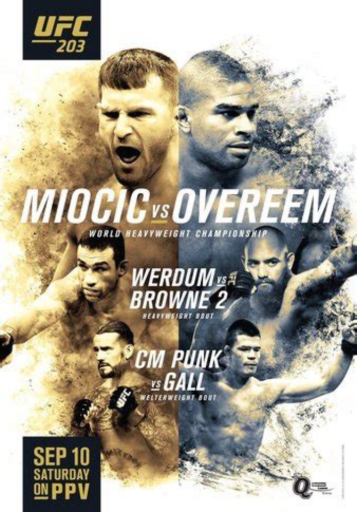 UFC 203 Miocic vs. Overeem MMA Event Results