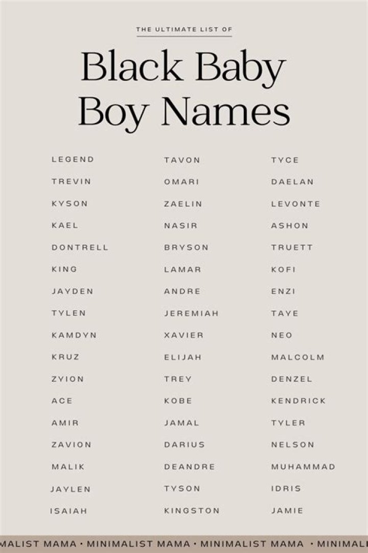 Unique black baby names serrewatcher