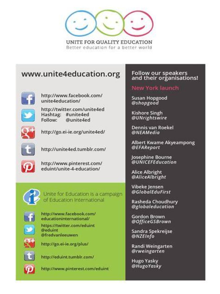 unite4education on Twitter "Nora Wintour thanks EI HQ & reg office