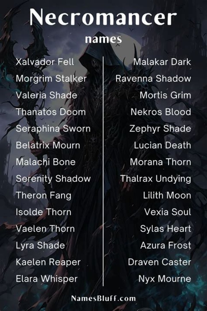 Unleash The Power: Discover Enchanting Necromancer Names