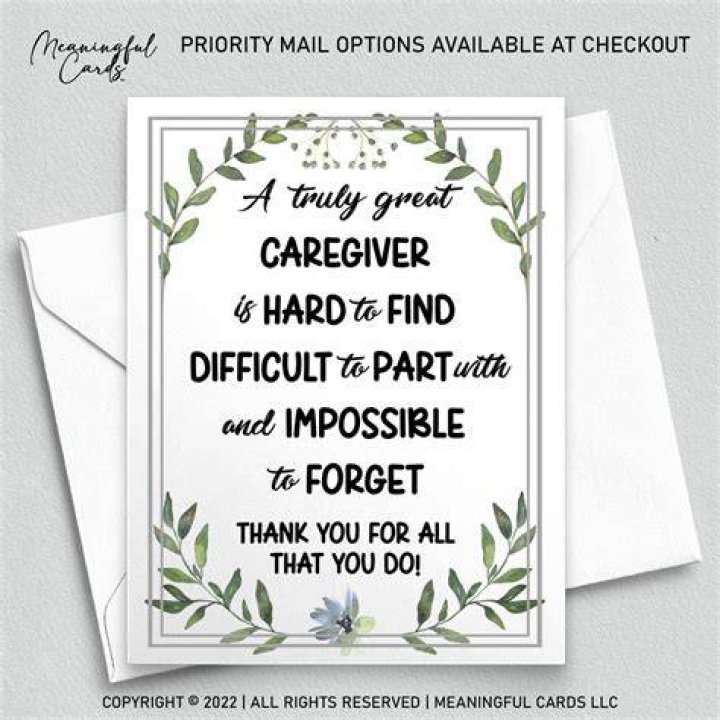 Unlocking The Impact Of "Thank You" Notes For Caregivers
