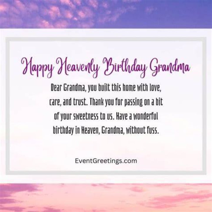 Unveiling The Profound Meaning Of "Happy Birthday Grandma In Heaven"