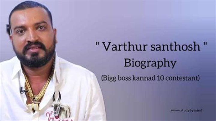 Varthur Santhosh Wiki, Biography, Age, TV Shows, Family, Images